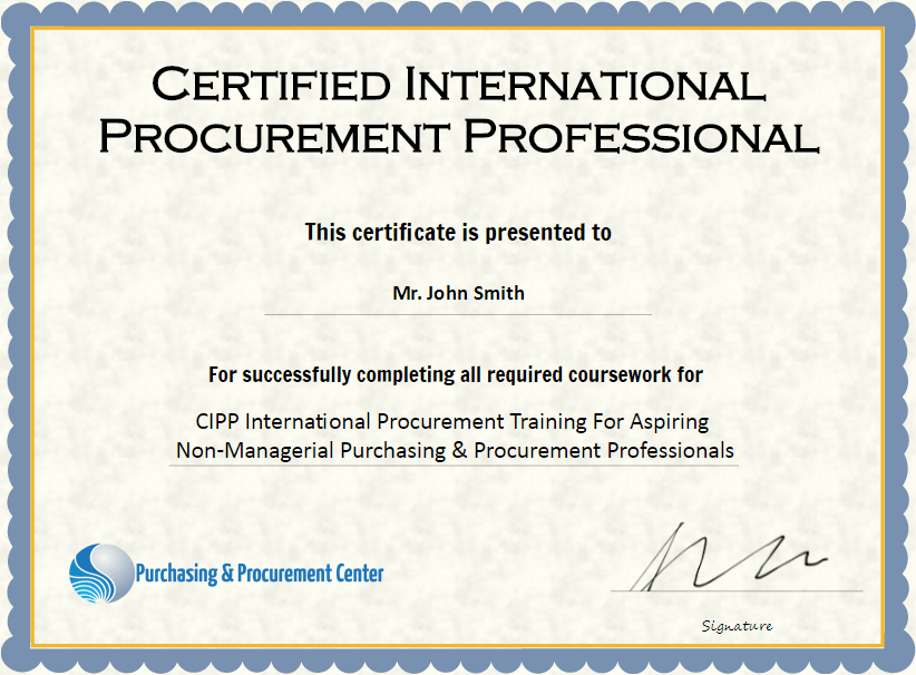 Procurement Certifications