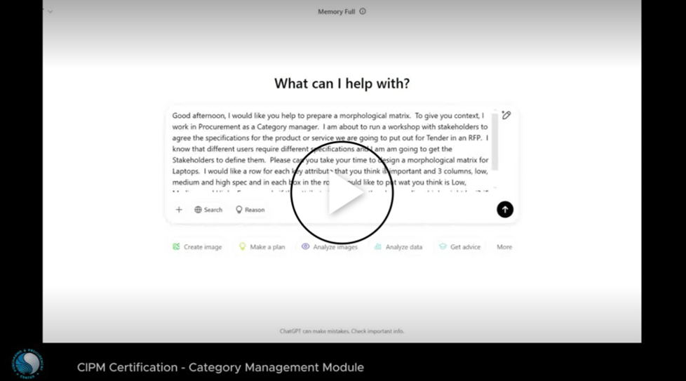 AI Prompts that help you to: Create a matrix for the product/service you’re buying, Break down supplier costs, Options of sourcing from China or other countries